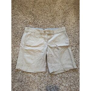 Tommy Hilfiger Khaki Chino Shorts Tan Mid Rise Casual Preppy Size 10